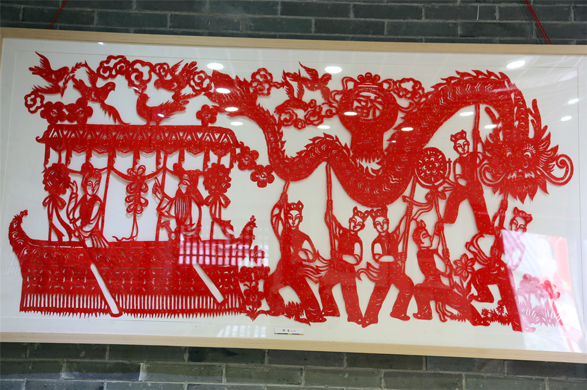 Paper - cut exhibition hall