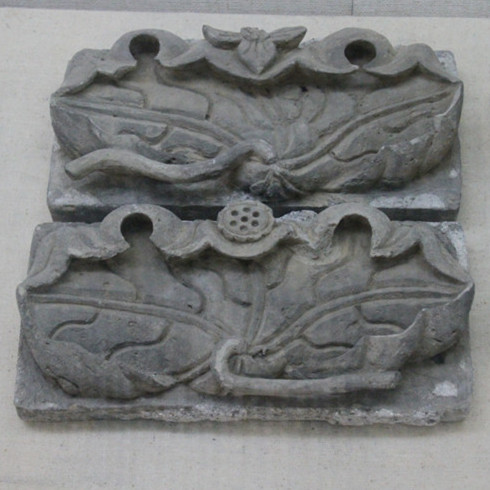 Indoor exhibition hall: brick carving